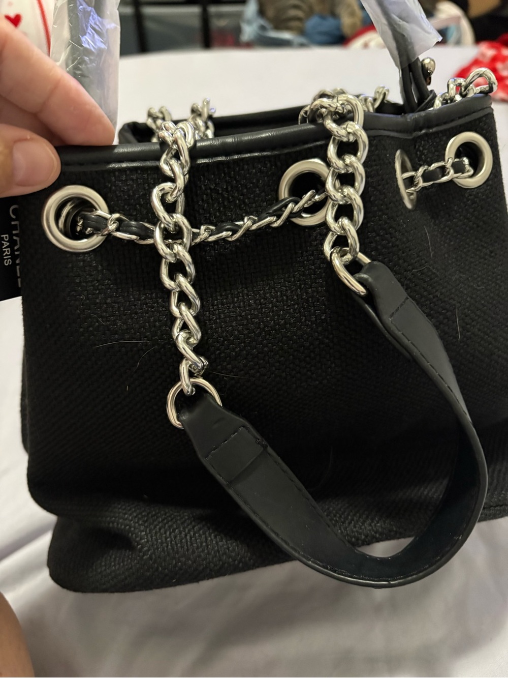 Canvas Crossbody Bucket Bag